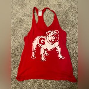 Victoria’s Secret UGA Razorback tank top